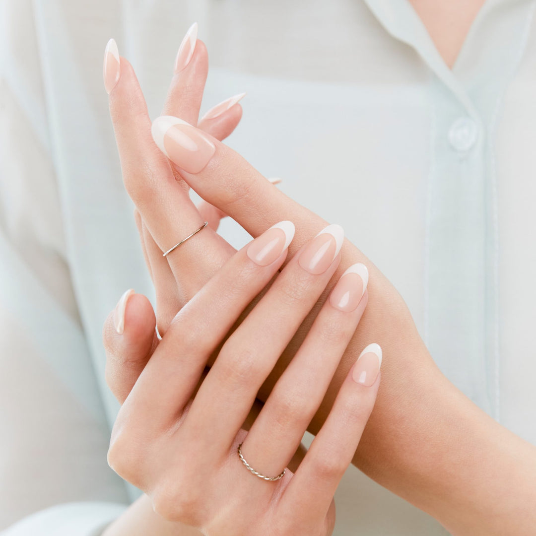 The trend of almond-shaped nail tips offers a captivating way to transition into spring