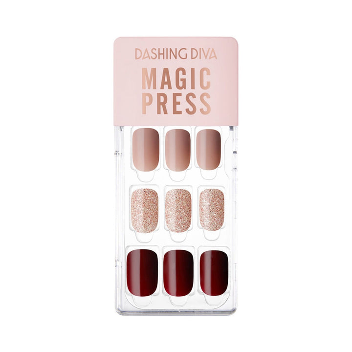 Magic Press Nails (Mani) - MDR2F074RR Wine Party