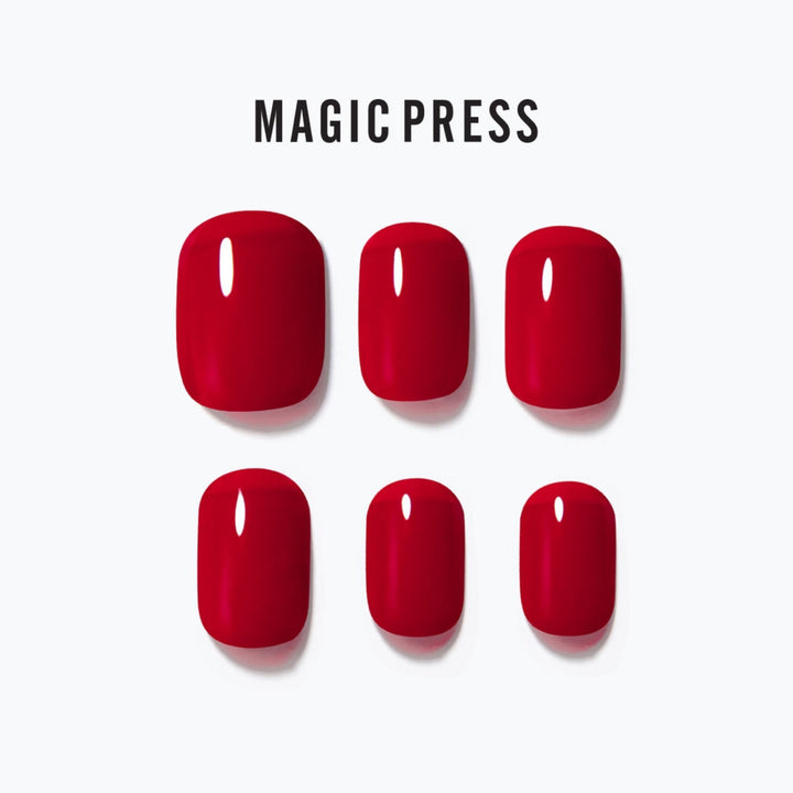 Magic Press Nails (Mani)  - MDR3P032RR Red Pop