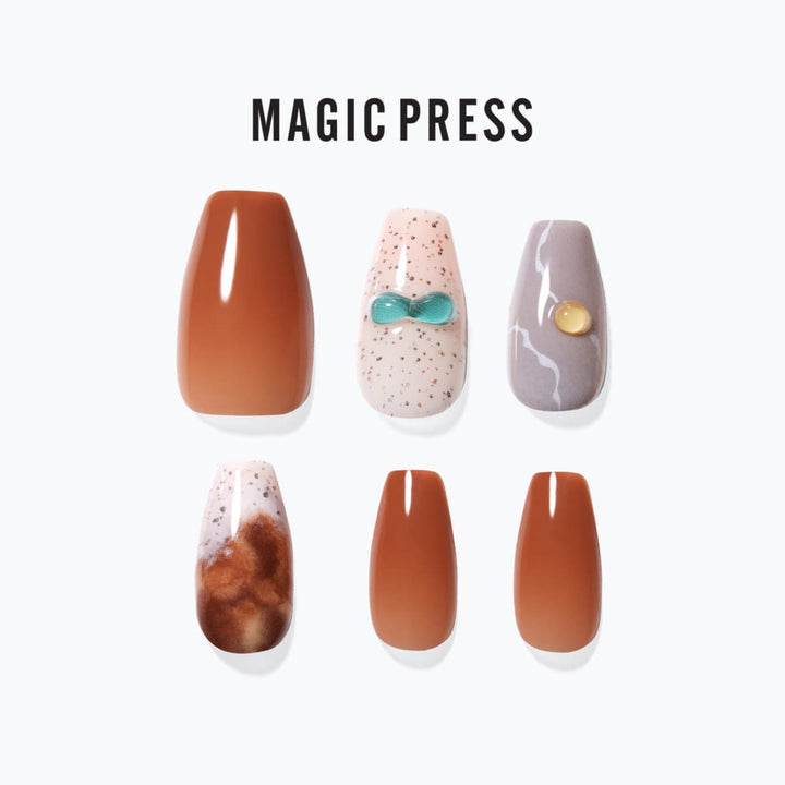 Magic Press Nails (Mani)  - MDR2F042CF Autumnmute