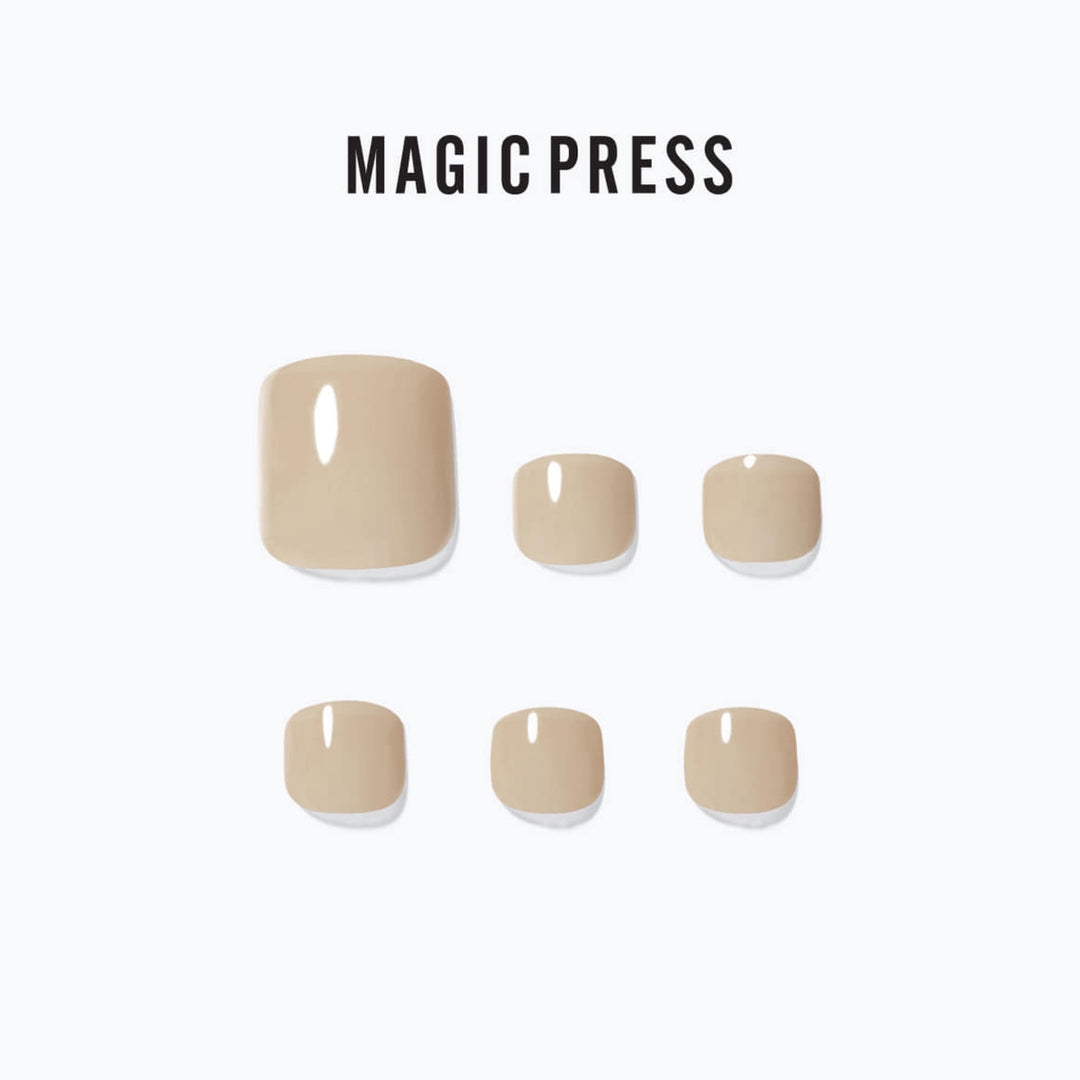  Magic Press Nails (Pedi) - MDR1296P Cream Beige
