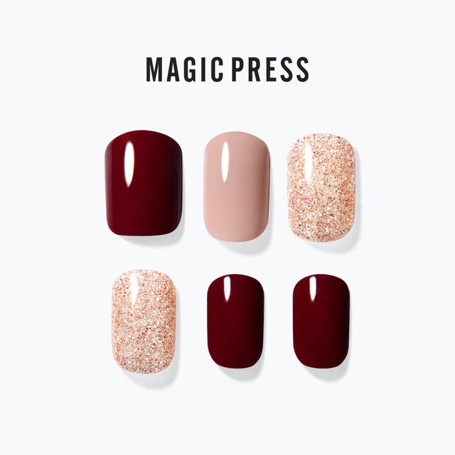 Magic Press Nails (Mani) - MDR2F074RR Wine Party