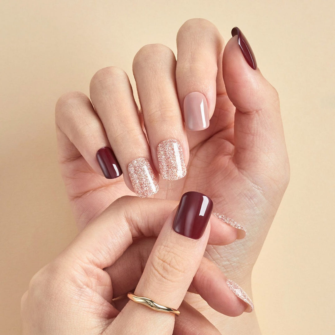 Magic Press Nails (Mani) - MDR2F074RR Wine Party