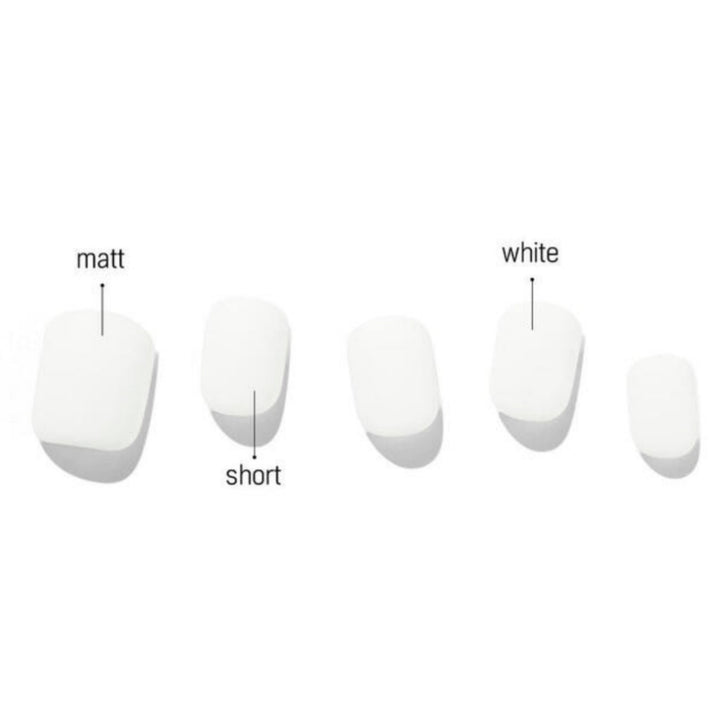 Magic Press Nails (Mani) - MDR898SS Marshmallow White (Short)