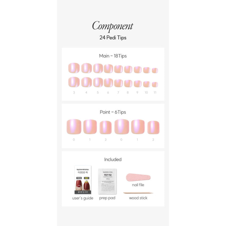 Magic Press (Pedi) - MDR4S023P Rose Pink Mirror