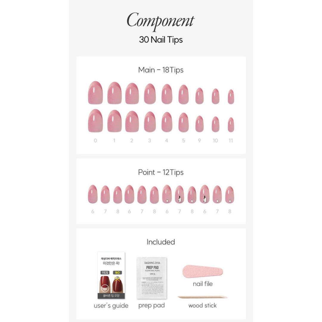 New Magic Press Nails (Mani)  -MDR4P036AL Pretty Woman