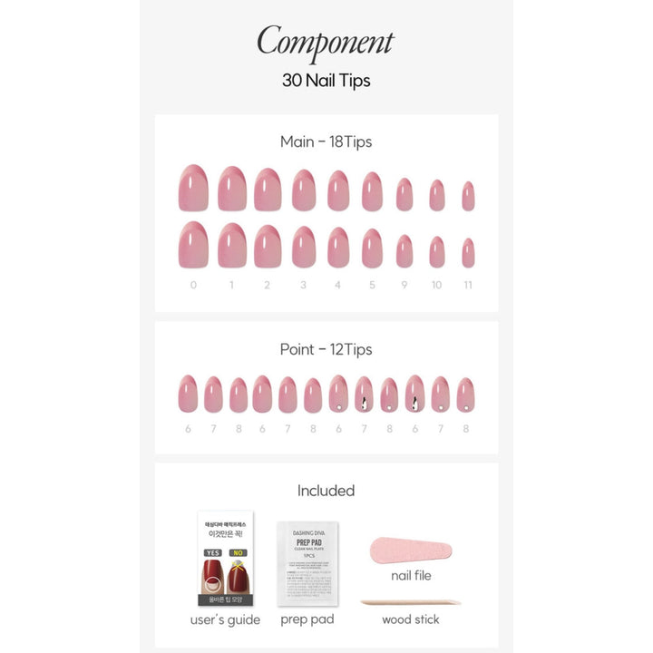 New Magic Press Nails (Mani)  -MDR4P036AL Pretty Woman