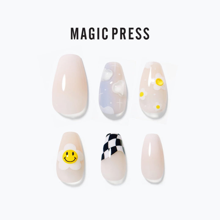 Magic Press Nails (Mani)  - MDR3S050CF Happy Cloud