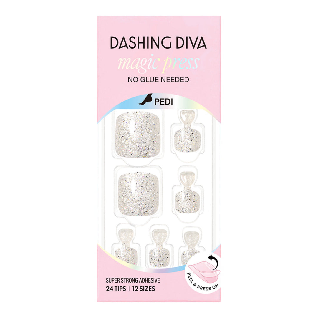 New Magic Press (Pedi) - Silver Sparkle