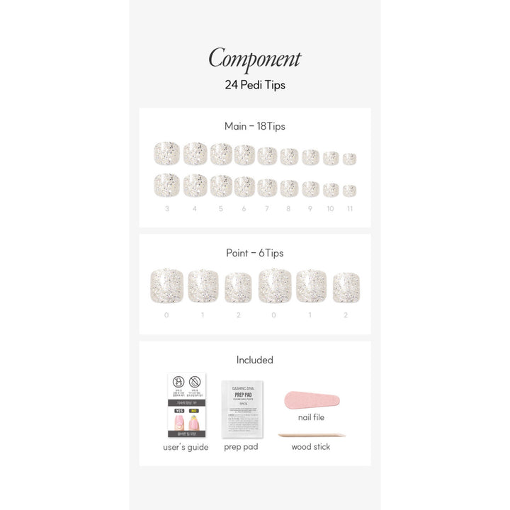 New Magic Press (Pedi) - Silver Sparkle