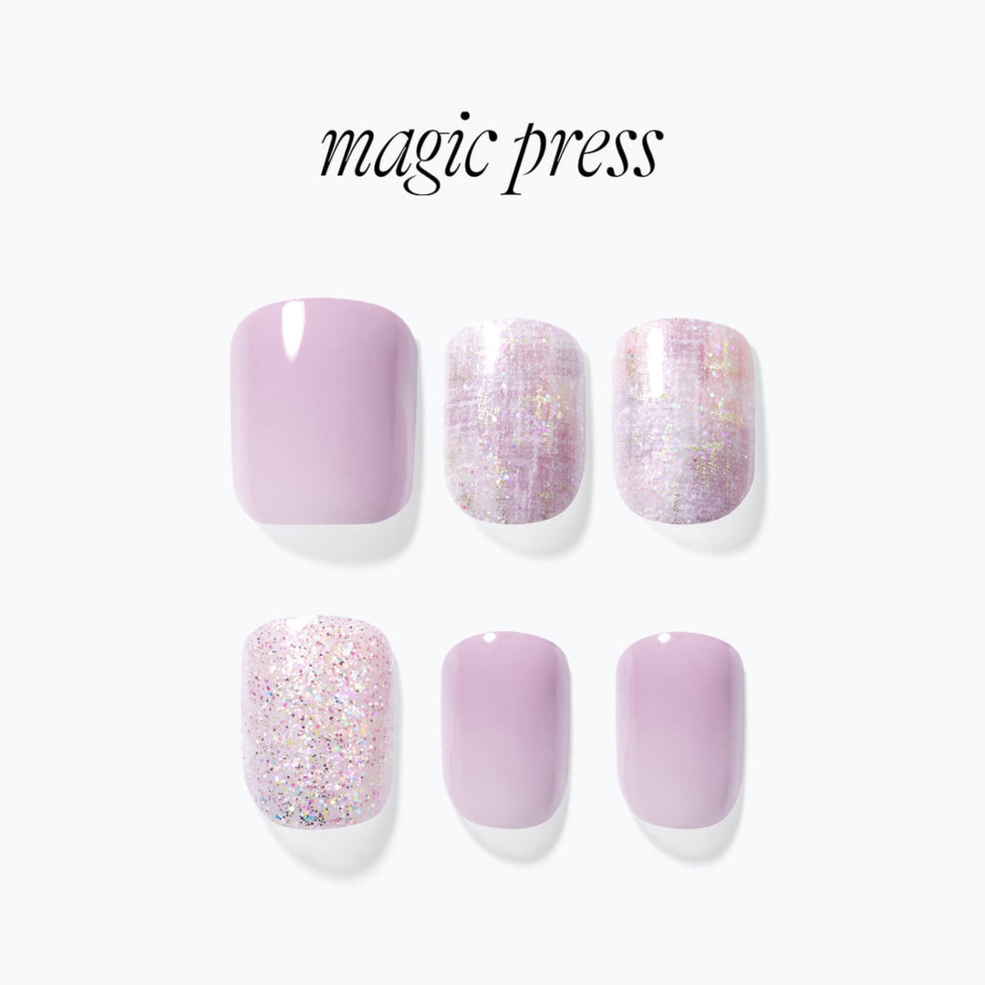 New Magic Press Nails (Mani)  - Dear Lilac (Short)