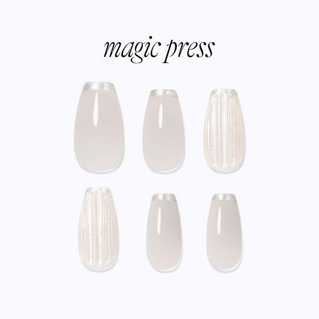 New Magic Press Nails (Mani)  - Glass Grey