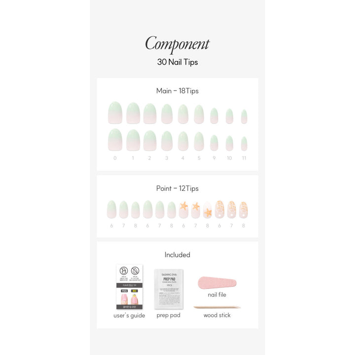 New Magic Press Nails (Mani)  - Ocean Glow