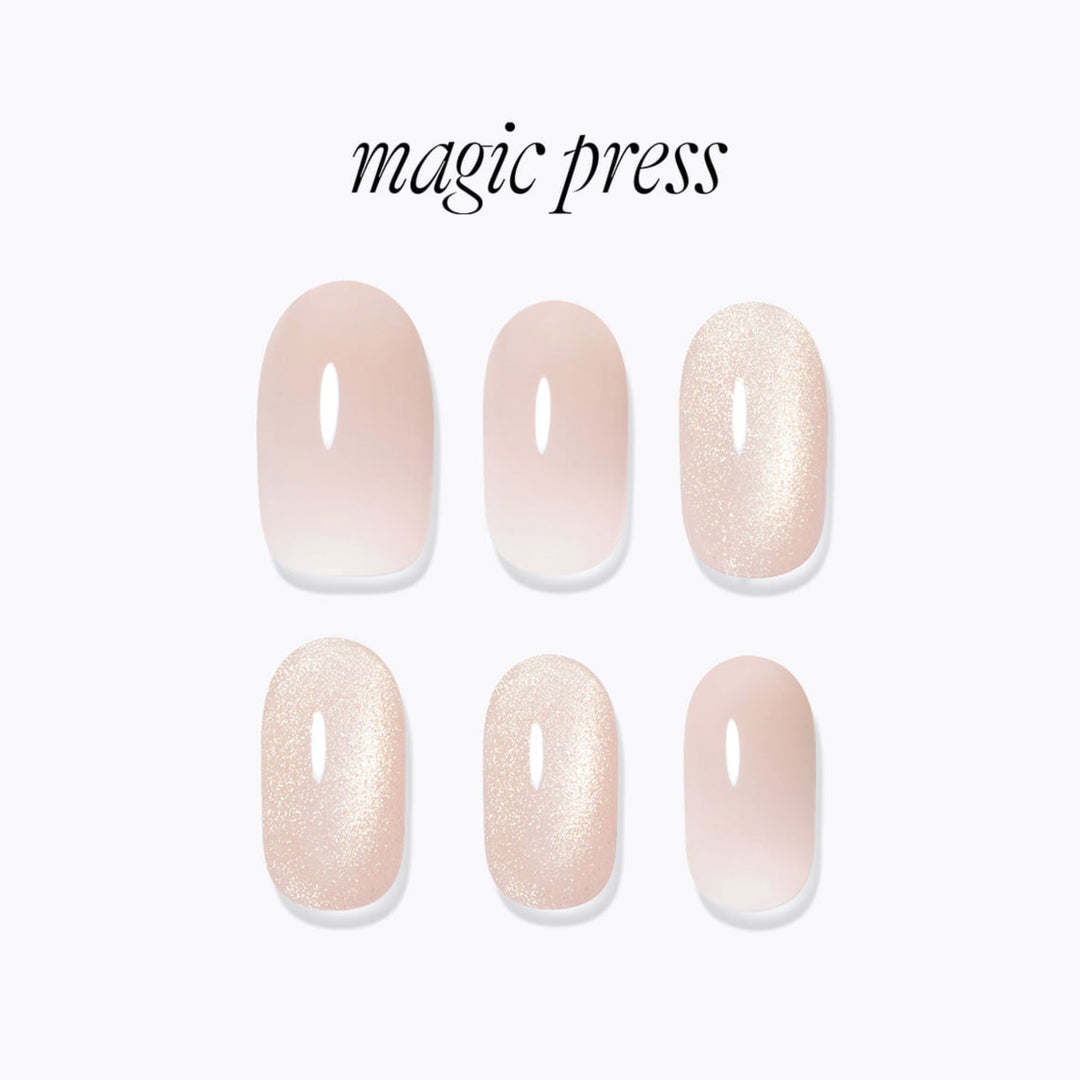 New Magic Press Nails (Mani)  - Gleaming Cream