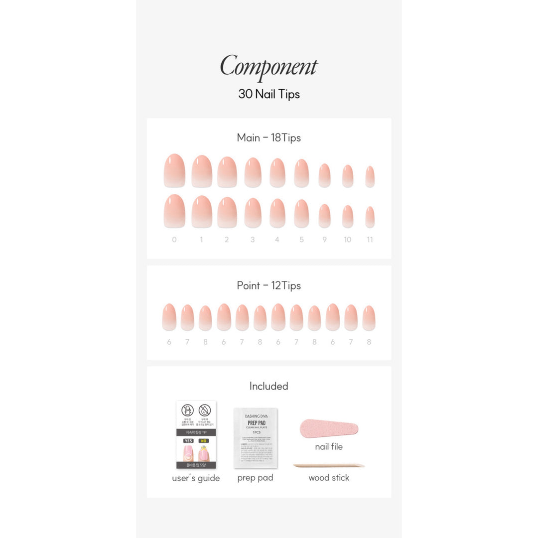 New Magic Press Nails (Mani)  -  Peach Layer