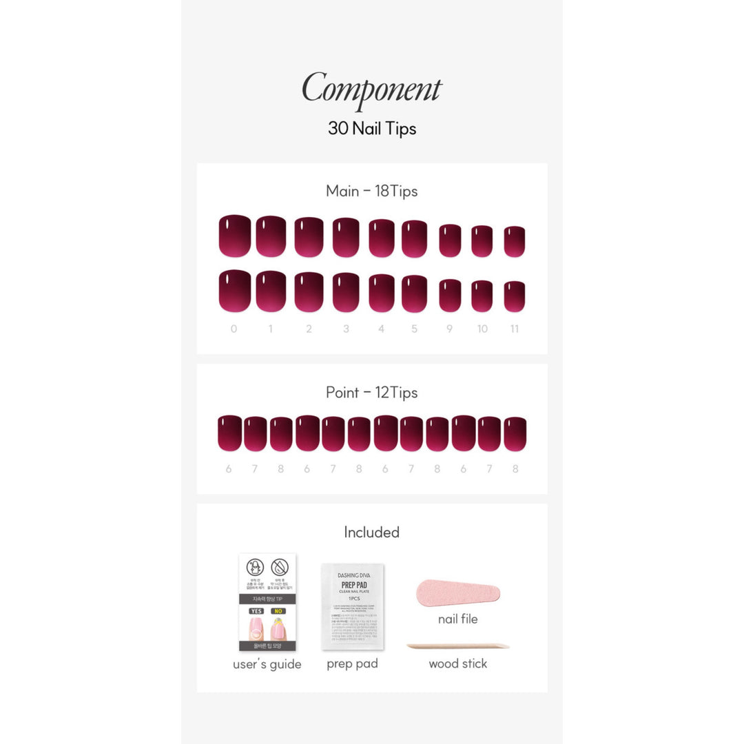 New Magic Press Nails (Mani)  - Grape Syrup