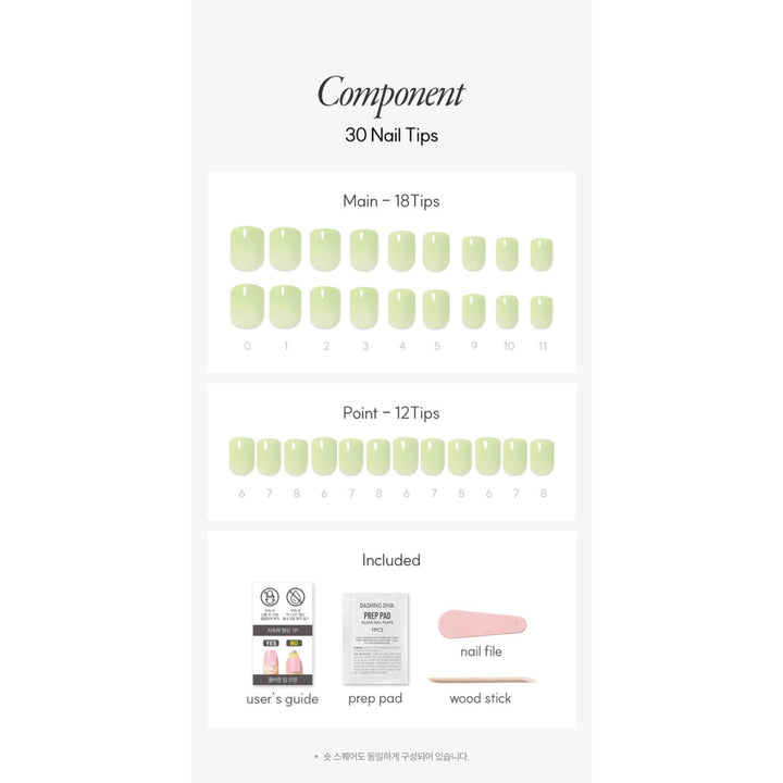 New Magic Press Nails (Mani)  -  Joy Green (Short)