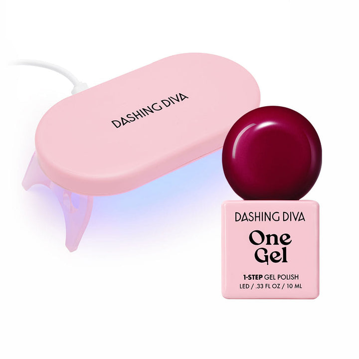 One Gel - Wine Drop One Gel Colour Kit (Lamp Included)